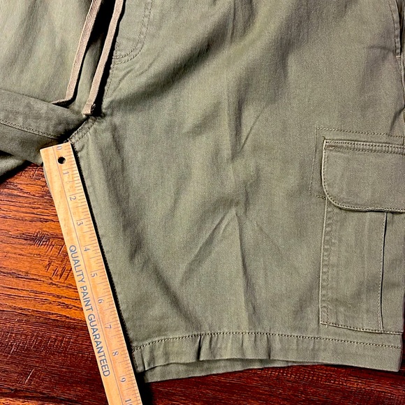 George Big Men Pull On Above the Knee Cargo Size 2XL (44-46) Green Artichoke NWT - Picture 6 of 10